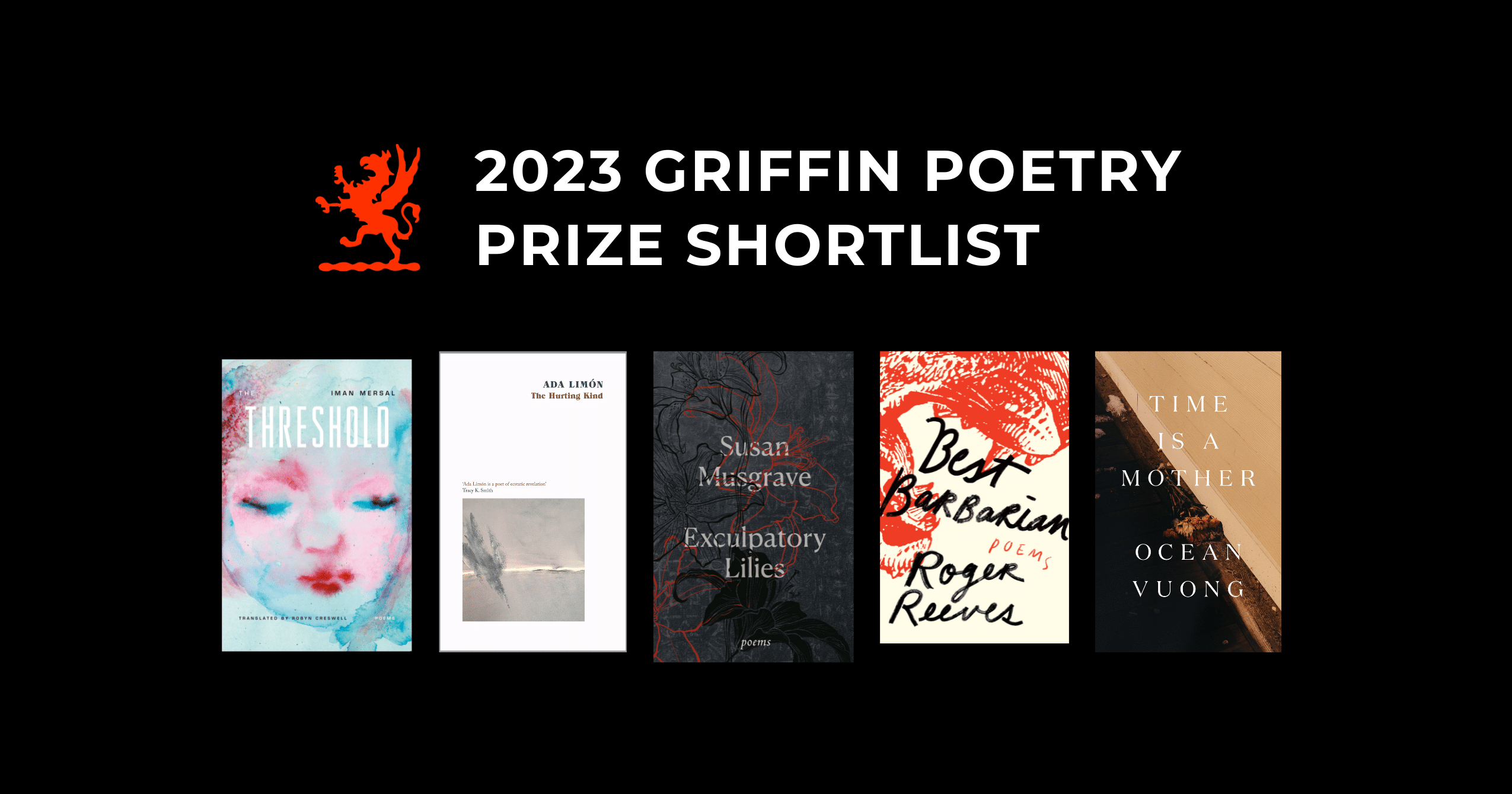 2023 Shortlist Announcement - Griffin Poetry Prize